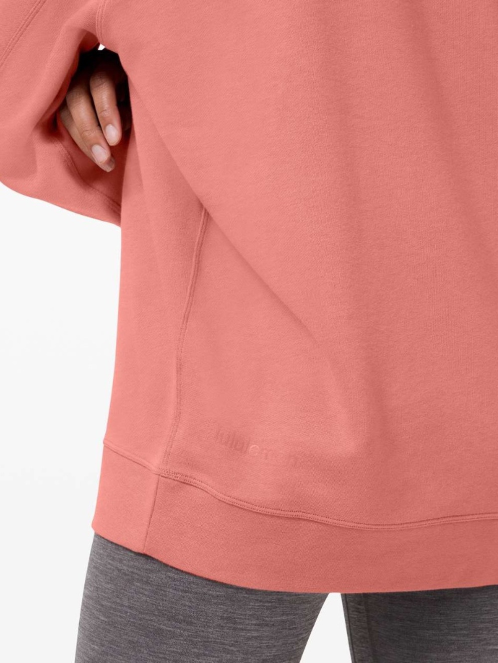 LULULEMON Perfectly Oversized Crew Brier Rose Pink Women’s Size 10 - Picture 3 of 6